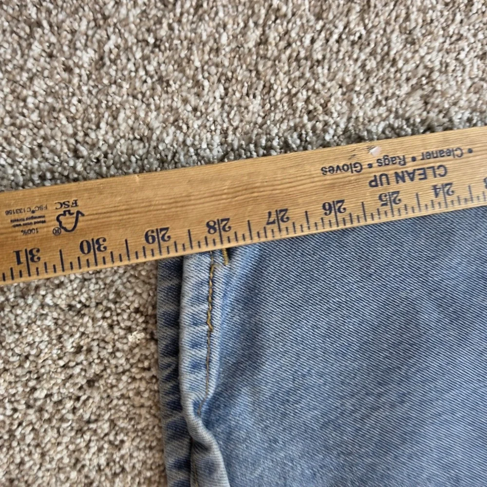 Levis Western Fit Jeans Mens 36x30 Light Wash Blue Denim A0052-0005 Outdoor